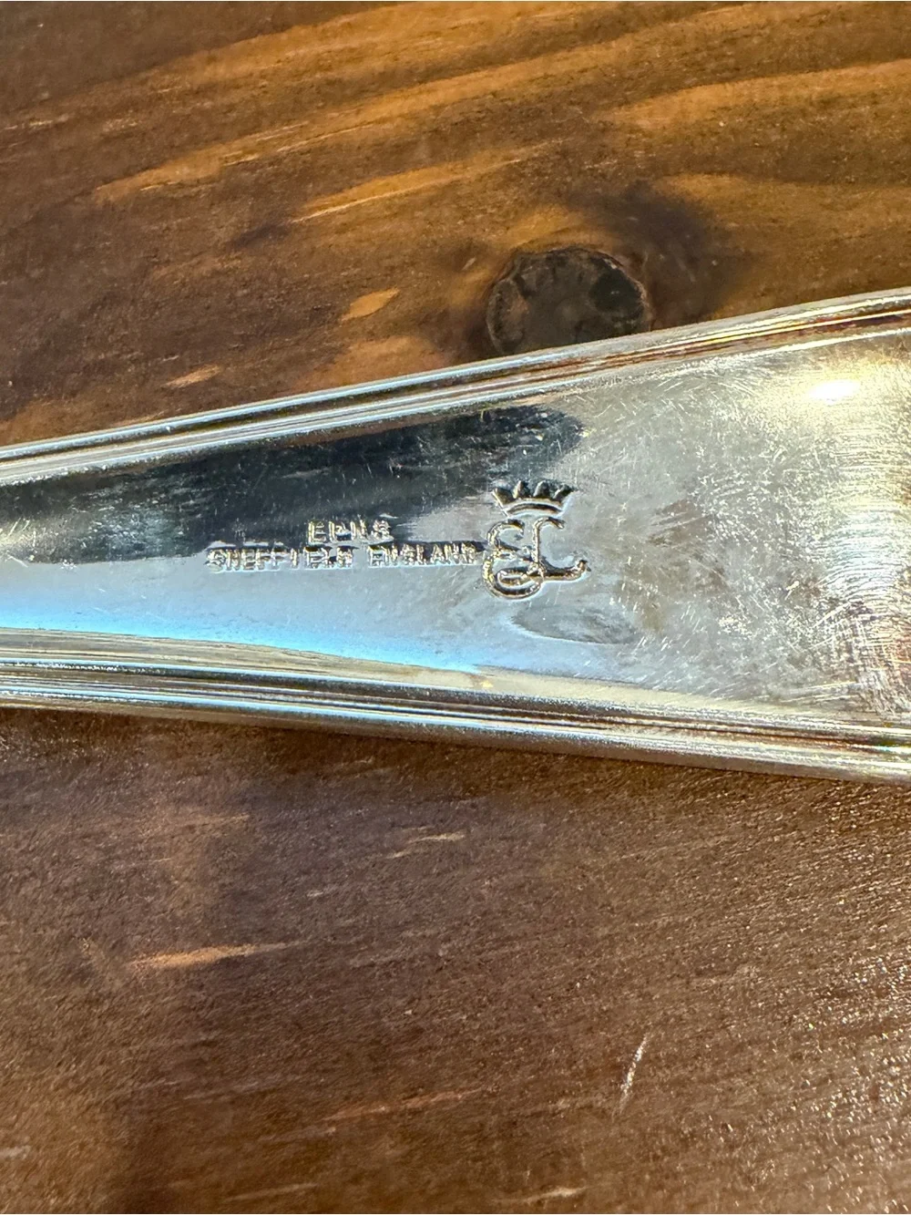 Silver Plate Serving Spoon.  EPNS Sheffield England